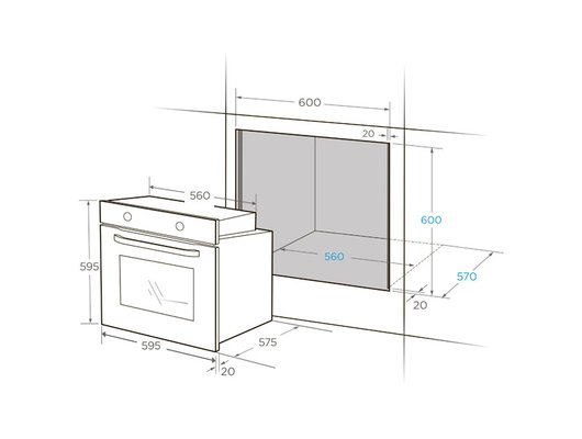 Духовой шкаф Midea MO82107PBG-I